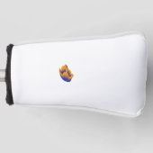 Decoratieve stijl, donkerblauw groen, wattenstel golfheadcover (Voorkant)