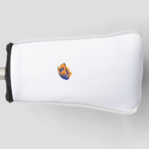 Decoratieve stijl, donkerblauw groen, wattenstel golfheadcover
