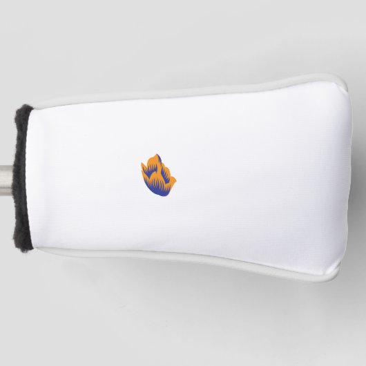 Decoratieve stijl, donkerblauw groen, wattenstel golfheadcover (Voorkant)