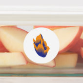 Decoratieve stijl, donkerblauw groen, wattenstel labels (Aangebracht)