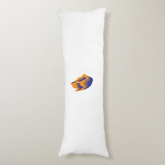 Decoratieve stijl, donkerblauw groen, wattenstel lichaamskussen (Voorkant Verticaal)