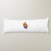 Decoratieve stijl, donkerblauw groen, wattenstel lichaamskussen (Voorkant)