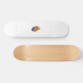 Decoratieve stijl, donkerblauw groen, wattenstel persoonlijk skateboard (Horizontaal)