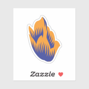 Decoratieve stijl, donkerblauw groen, wattenstel sticker