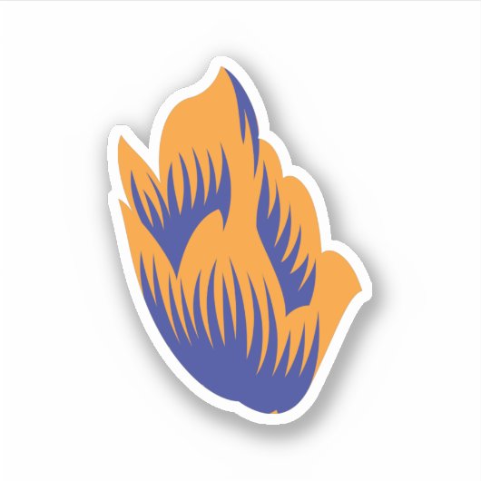 Decoratieve stijl, donkerblauw groen, wattenstel sticker (Voorkant)