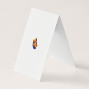 Decoratieve stijl, donkerblauw groen, wattenstel visitekaartje