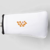 Decoratieve stijl, Dull Oranje, Cornell Red Golfheadcover (Voorkant)