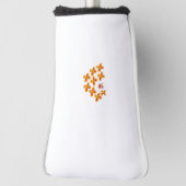 Decoratieve stijl, Dull Oranje, Cornell Red Golfheadcover (Draai 90)