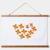 Decoratieve stijl, Dull Oranje, Cornell Red Hangend Wandkleed (Voorkant 2)