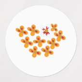 Decoratieve stijl, Dull Oranje, Cornell Red Labels (Design 1)