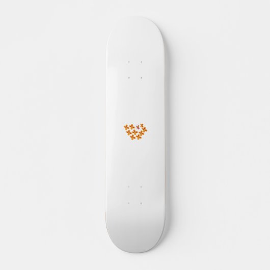 Decoratieve stijl, Dull Oranje, Cornell Red Persoonlijk Skateboard (Voorkant)