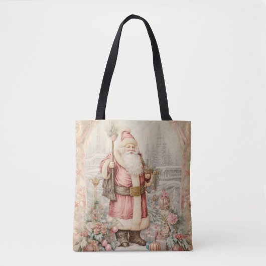 Decoratieve Stijl Elegante Kerstman Tote Bag (Voorkant)