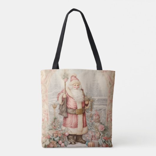 Decoratieve Stijl Elegante Kerstman Tote Bag (Achterkant)