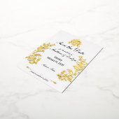 Decoratieve stijl folie uitnodiging briefkaart (Gedraaid)