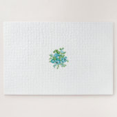Decoratieve stijl, Mint Cream, Vormt blauw, Blauwg Legpuzzel (Horizontaal)