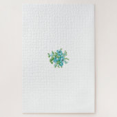 Decoratieve stijl, Mint Cream, Vormt blauw, Blauwg Legpuzzel (Verticaal)