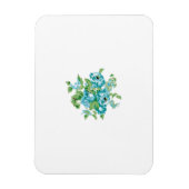 Decoratieve stijl, Mint Cream, Vormt blauw, Blauwg Magneet (Verticaal)