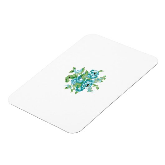 Decoratieve stijl, Mint Cream, Vormt blauw, Blauwg Magneet (Linkerzijde)