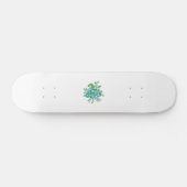 Decoratieve stijl, Mint Cream, Vormt blauw, Blauwg Persoonlijk Skateboard (Horizontaal)