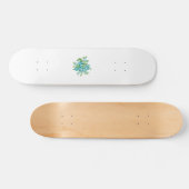 Decoratieve stijl, Mint Cream, Vormt blauw, Blauwg Persoonlijk Skateboard (Horizontaal)