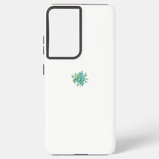 Decoratieve stijl, Mint Cream, Vormt blauw, Blauwg Samsung Galaxy Hoesje (Achterkant)