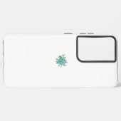 Decoratieve stijl, Mint Cream, Vormt blauw, Blauwg Samsung Galaxy Hoesje (Linkerkant)