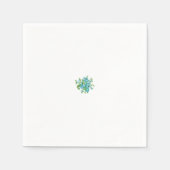 Decoratieve stijl, Mint Cream, Vormt blauw, Blauwg Servet (Voorkant)