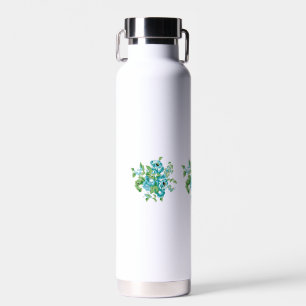 Decoratieve stijl, Mint Cream, Vormt blauw, Blauwg Waterfles