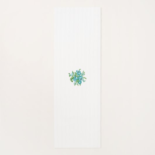 Decoratieve stijl, Mint Cream, Vormt blauw, Blauwg Yogamat (Achterkant)