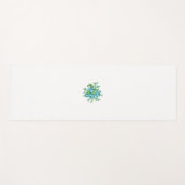 Decoratieve stijl, Mint Cream, Vormt blauw, Blauwg Yogamat (Voorkant (horizontaal))