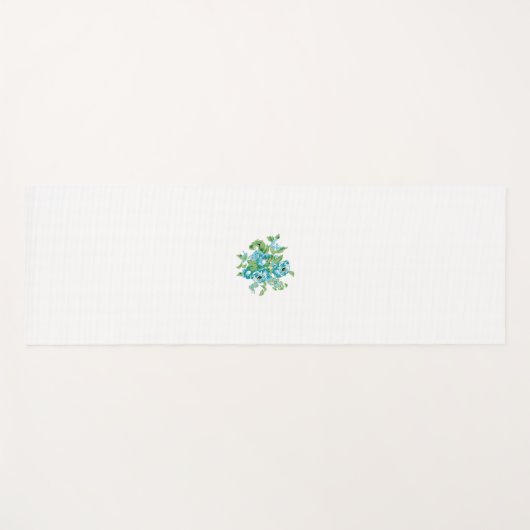 Decoratieve stijl, Mint Cream, Vormt blauw, Blauwg Yogamat (Voorkant (horizontaal))