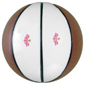Decoratieve stijl, warm roze, Antiek messing Basketbal (Verticaal)