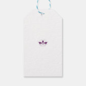 Decoratieve stijl, warm roze, Antiek messing Cadeaulabel (Achterkant)