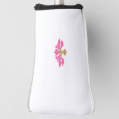 Decoratieve stijl, warm roze, Antiek messing Golfheadcover (Draai 90)