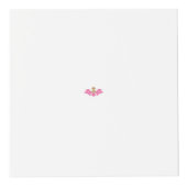 Decoratieve stijl, warm roze, Antiek messing Kubus (Voorkant)