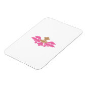 Decoratieve stijl, warm roze, Antiek messing Magneet (Linkerzijde)