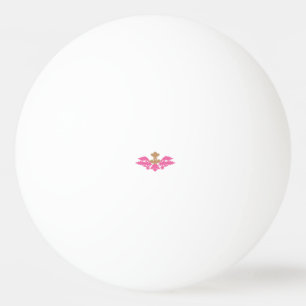 Decoratieve stijl, warm roze, Antiek messing Pingpongbal