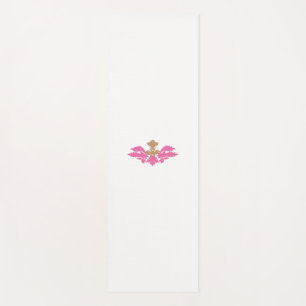 Decoratieve stijl, warm roze, Antiek messing Yogamat