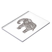 Decoratieve stijlolifant notitieboek (Linkerzijde)