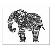 Decoratieve stijlolifant rubberstempel (Afrduk)
