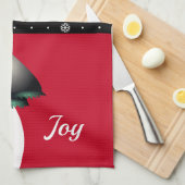 Decoratieve stijlvolle ontwerper theedoek (Quarter Fold)