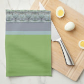 Decoratieve streep ontworpen theedoek (Quarter Fold)