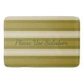 Decoratieve streepprint badmat (Voorkant)