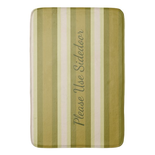 Decoratieve streepprint badmat (Voorkant Verticaal)