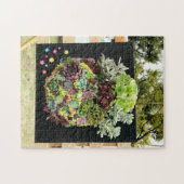 Decoratieve succulenten legpuzzel (Horizontaal)