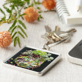 Decoratieve succulenten sleutelhanger (Zijkant)