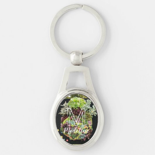 Decoratieve succulenten sleutelhanger (Voorkant)