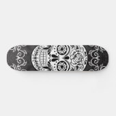 Decoratieve suiker Zwarte witte gothische romp Persoonlijk Skateboard (Horizontaal)