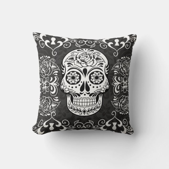 Decoratieve suikerriet Gothic Grunge Pillow Kussen (Voorkant)