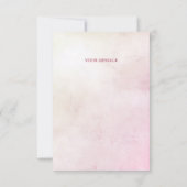 Decoratieve taart roze boog dank u kaart (Achterkant)